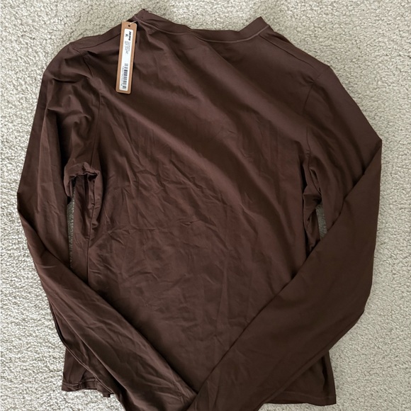NWT! Skims - Fits Everybody long sleeve t-shirt, size L, color: cocoa - Picture 8 of 8